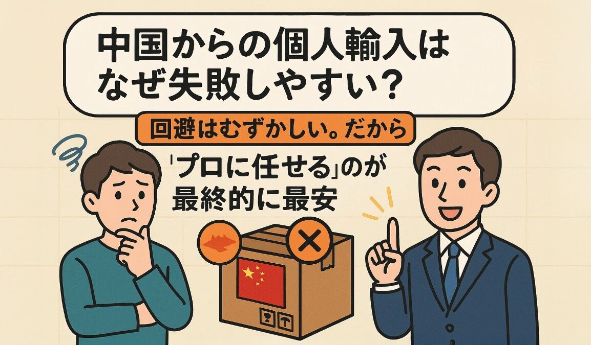 中国個人輸入はプロが最安の近道