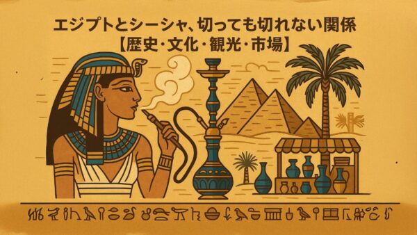 エジプトとシーシャ、切っても切れない関係【歴史・文化・観光・市場】