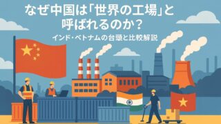 なぜ中国は「世界の工場」と呼ばれるのか？インド・ベトナムの台頭と比較解説